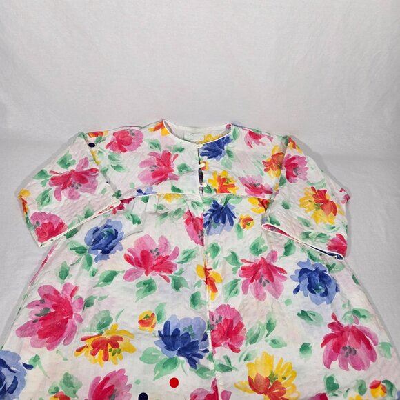 USA Vintage 70's Cottagecore Multicolor Floral Maxi Dress by MISS ELAINE Size XL - Picture 10 of 17